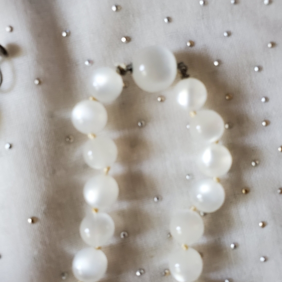 1950s White  Moon glow 3 pc set - Picture 5 of 7